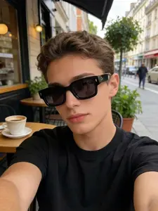 New square rivet sunglasses, Trendy square sunglasses, unisex stylish classic light luxury elegant artsy business sunglasses, Styling sunglasses, available in multiple colors, the perfect gift for him, suitable for daar and photo props.