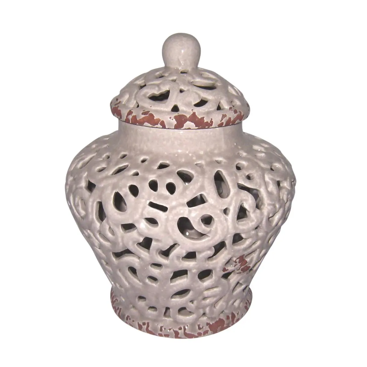 Jeco HD-HADJ066 9 in. Raymond Ceramic jar