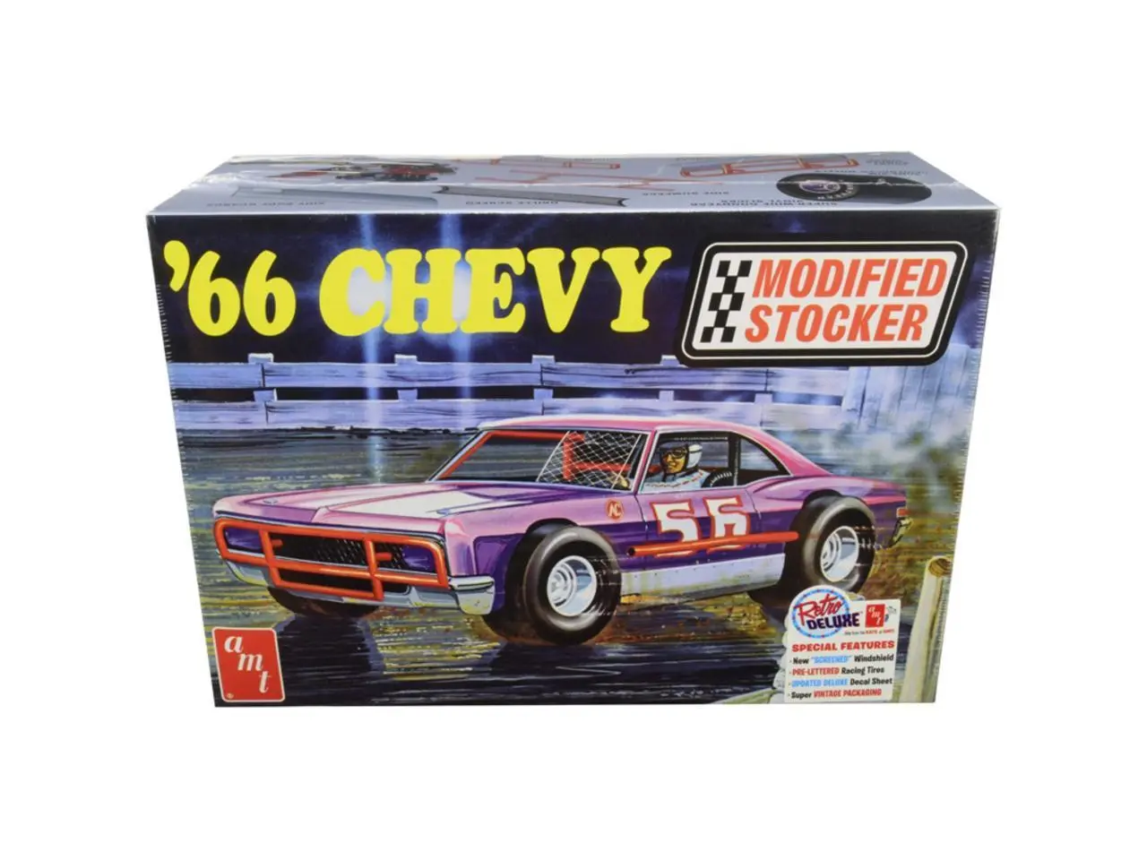 AMT 1966 Chevy Impala Modified Stocker 1/25 Scale Plastic Model Kit