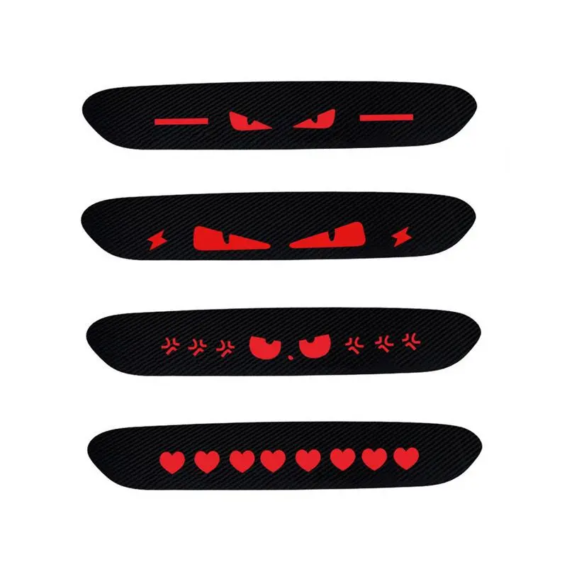 Car Rear Tail Light Decorative Sticker, Cute Cartoon Angry Eye Projector Light Sticker, Transparent Film Car Exterior Decoration Accessories, Decal For Cars, Vehicle Decoration
