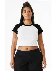 BELLA + CANVAS 1201 Women's Micro Rib Raglan Baby Tee