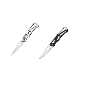 Folding Portable Stainless Steel Fruit and Vegetable Knife with Sheath, Multitool Peeling Knife for Outdoor Camping and Kitchen