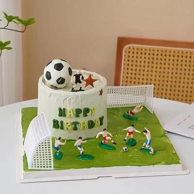 Soccer Birthday Decoration Set, Ornaments, Football Cake Topper, Birthday Cake Decorations, Party Supplies, Kids Accessories, Happy Birthday Theme, 2026 World Football Event