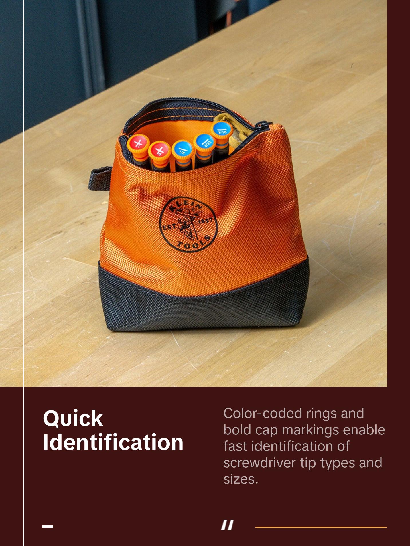 Klein Tools 85615INS Insulated Precision Screwdriver Set, 5-Piece