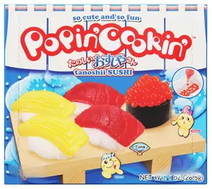 Kracie Popin' Cookin' DIY Candy Sushi Kit, No Bake, 1 Ounces (Pack Of 1)