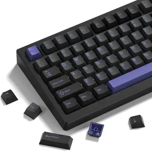 Womier Double Shot PBT Keycaps Set , Cherry Profile Custom Keycaps for All US Layout  Gaming Mechanical Keyboard