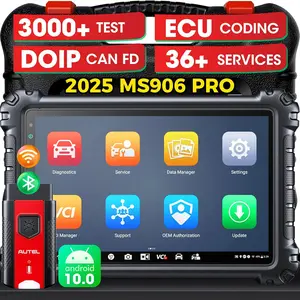 Autel MaxiSys MS906 PRO Car Diagnostic Scanner, Top ECU Coding Elite 2.0  Bidirectional 3K+ Test, OE All Sys, CAN FD DoIP, 36+ Service, AutoScan 2.0