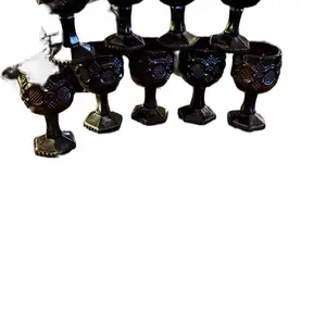 Ruby Vintage Stem Glasses - Elegant Design for Special Occasions