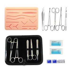 [11PCS-Suturing Training Model] - Student suturing practice pad, silicone material model, realistic wound simulation for suturing training, for educational purposes only.
