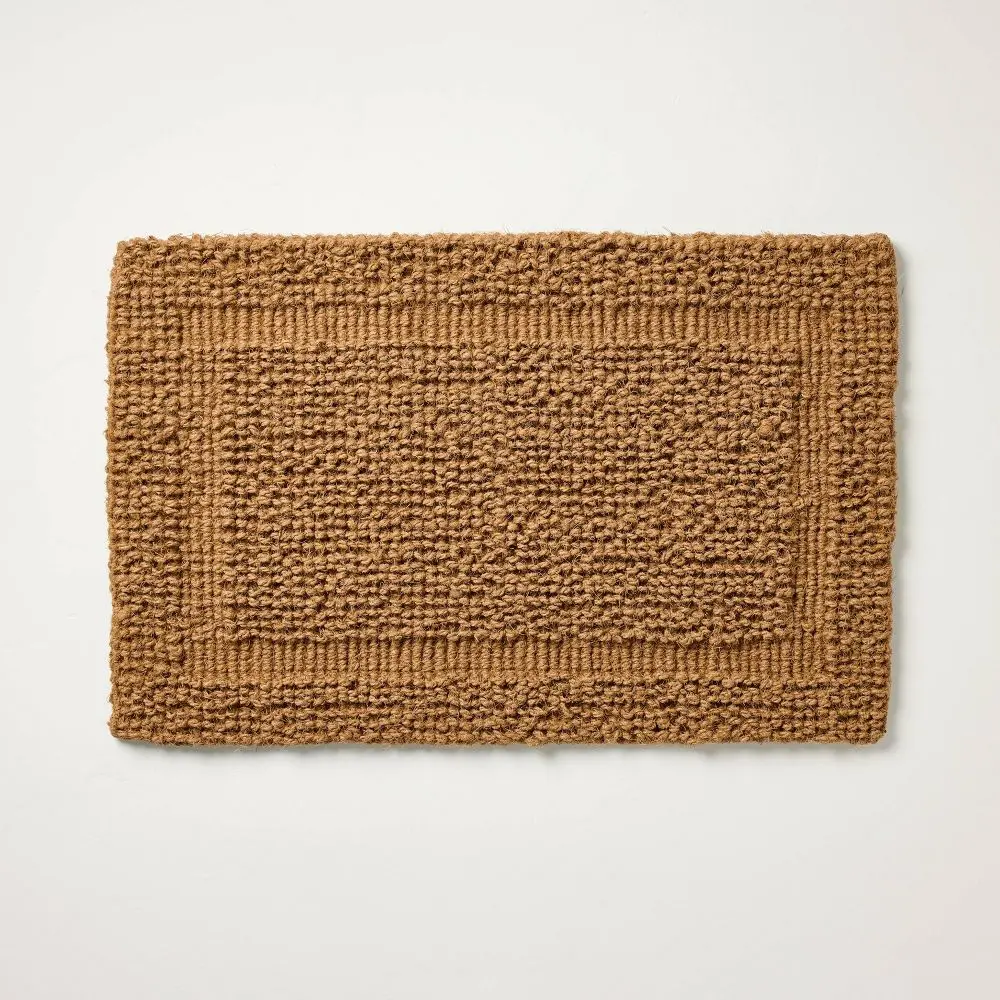Rectangular Anti Mud Outdoor Mat, 23 x 35 inches Natural Woven Doormat - Hearth & Hand with Magnolia