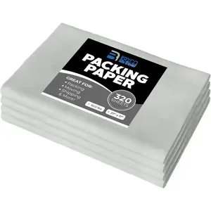 Newsprint Packing Paper Sheets for Moving - 10lb - 320 Sheets of Newspaper Paper - Wrapping and Protecting Fragile Items, Box Filler, Shipping Supplies - 27" x 17" -  the