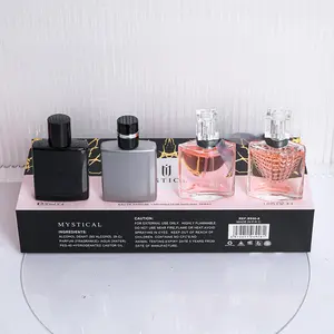 MYSTICAL Eau De Parfum Gift Set - 4 x 30ml Bottles, Premium Marble Packaging, Long-Lasting Fragrance for Women
