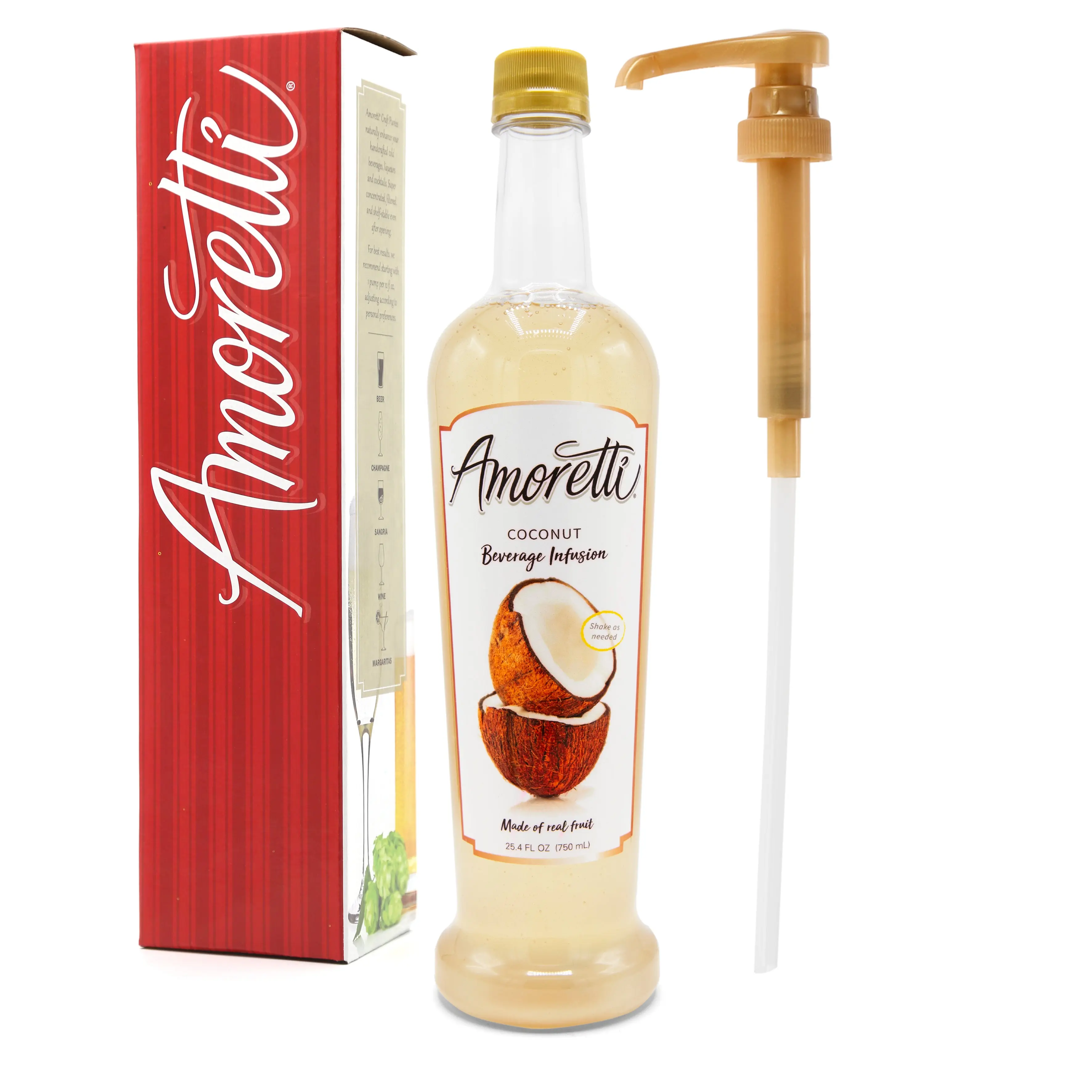 Coconut Beverage Infusion - 94 Servings – Real Fruit Drink Mix & Water Enhancer for Cocktails, Tea & More, Preservative-Free