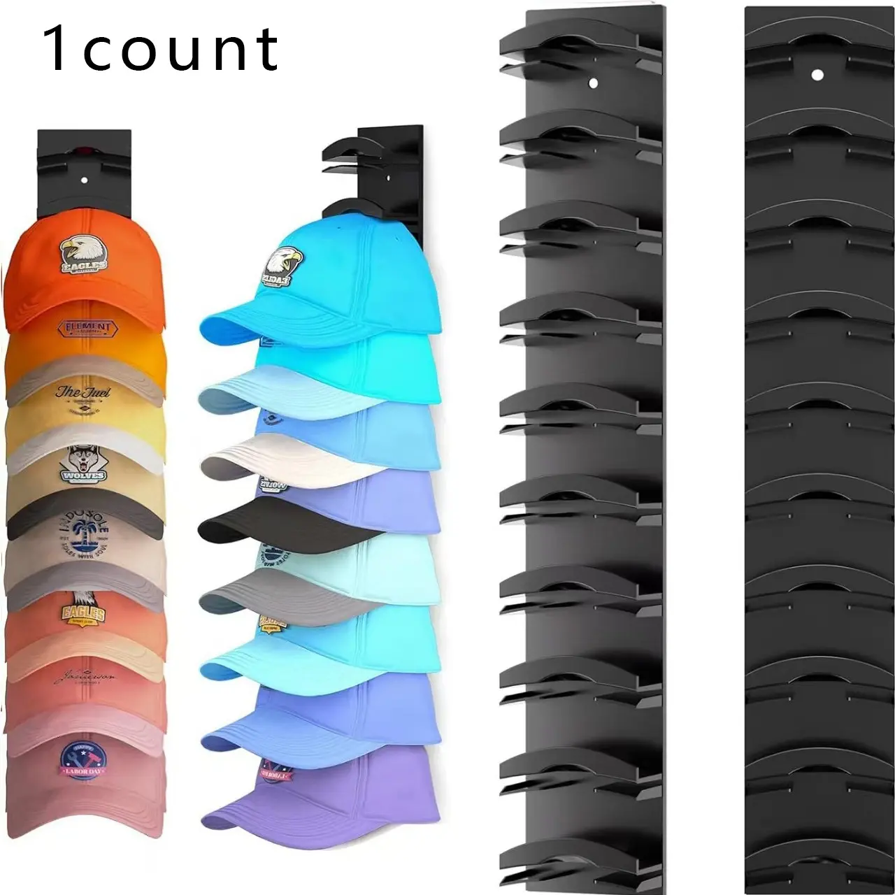 1 piece, 35cm/13.78inch * 6cm/2.36inch hat storage rack, hat hooks storage, multi-layer baseball cap wall-mounted storage rack, multi-layer wall-mounted multi-layer storage rack for baseball caps, Cap Holder, Hat Hangers For Wall