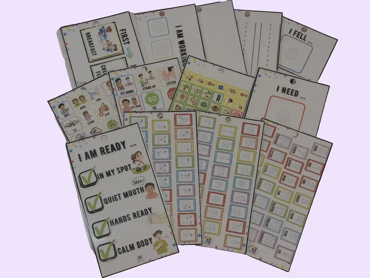 Standalone Visual Support On-The-Go Board Cards