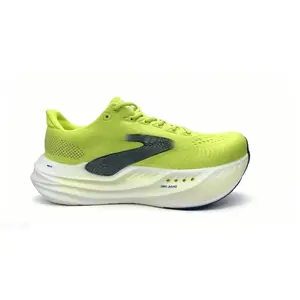 Neon Green Lightweight Running Shoes Max Cushioning Athletic Sneakers Breathable Road Jogging Shoes for Daily Training