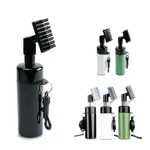 Portable Golf Ball Cleaning Brush, 1/4 Counts Summer Golf Club Head Groove Cleaning Brush, Water Bottle Brush for Golf, Christmas Gift, Golf Accessories