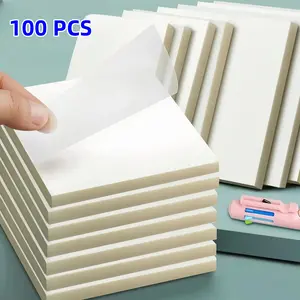 Transparent Notebooks, 100 Sheets Per Notebook, Transparent Pages, School Supplies Home Office Stationery, Desk Accessories, Notepad, Christmas Gift for Men Women