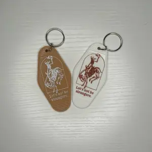 Western Motel Keychain - Premium UVDTF Acrylic Design