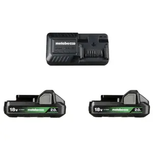 METABO HPT CHARGER AND (2) 18V 2.0Ah Batteries Kit UC18YKSLS METABO HPT CHARGER AND (2) 18V 2.0Ah Batteries Kit UC18YKSLS