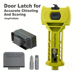 GJANSH Door Latch Installation Kit, Door Latch Mortise Tool for Precise Scoring and Chiseling, Accurate Professional Installation, Door Installation Kit Suitable for Square or Round Deadbolts, 1-3/8" or 1-3/4" Thick Door, SnapFixMate,fathersdaygift father