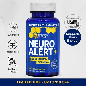 NeuroAlert - Lasting mental energy with L-Tyrosine, enfinity Paraxanthine, NADH, and L-Theanine. Energy supplement with no crash.*