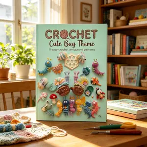 Cute Insect Theme Crochet Pattern, Beginner-Friendly Step-By-Step Guide, Easy-To-Learn Crochet Tutorial, Perfect Gift for Crochet Enthusiasts