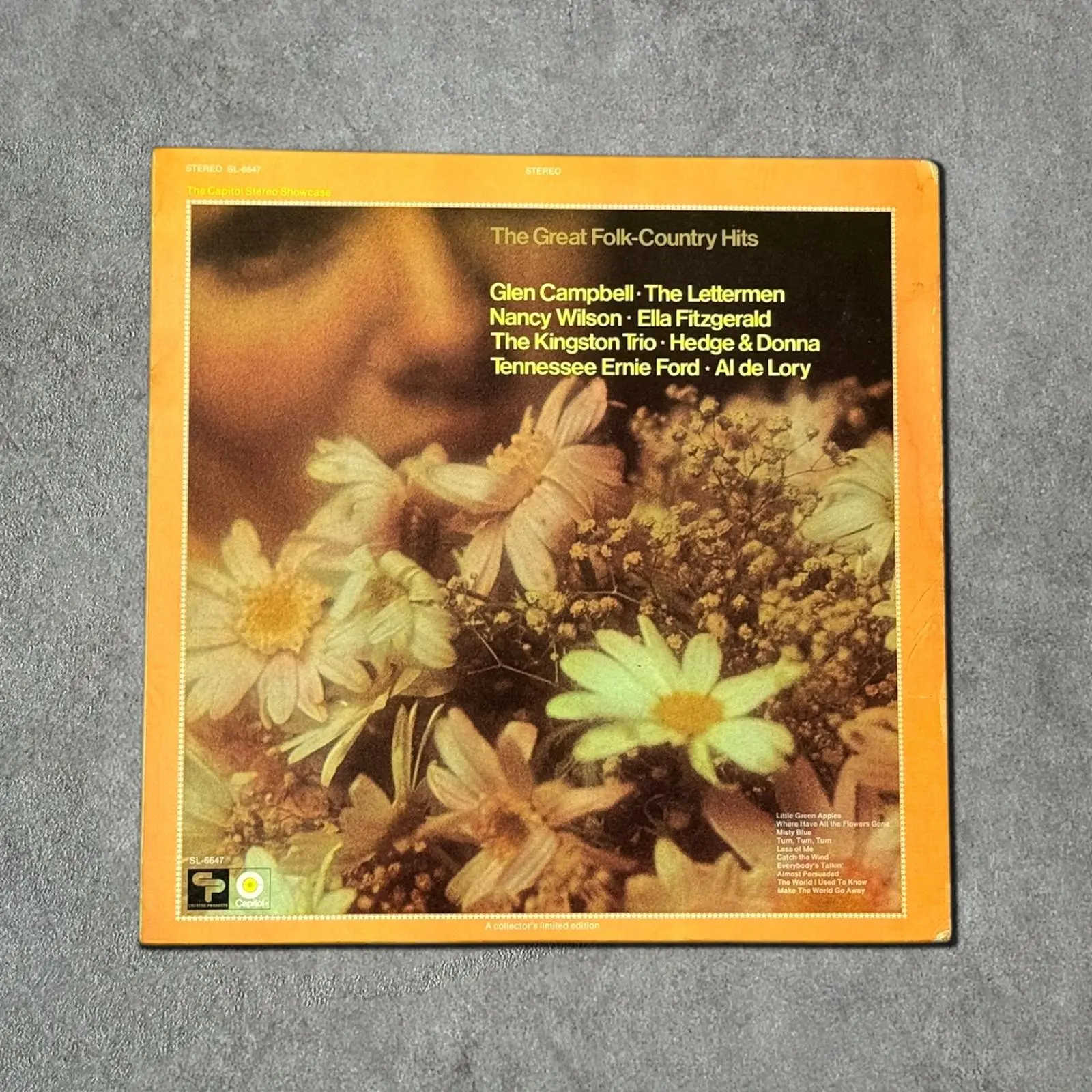 “The Great Folk-Country Hits” Vintage Record Vinyl
