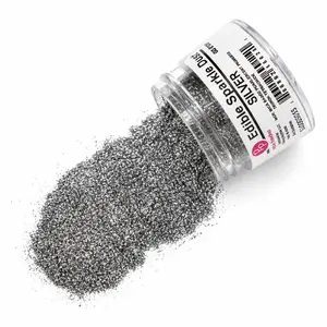 Edible Sparkle Glitter Silver Edible Glitter .25 Oz