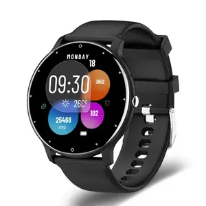 1.28 inch Screen Smart Watch Unisex Wireless Call Music Control Voice Control 100 Sports Modes Touch Screen Digital Display Wearable Smartphone Wristwatch