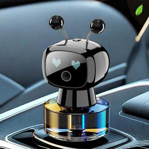 car intelligent robot aromatherapy machine, car aromatherapy diffuser, adjustable car aroma diffuser, protable waterless car diffuser, car air vent robot aromatherapy with 2 fragrances, gift for girls, mother's day gift