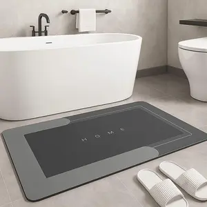 Dry Out! Super Absorbent Bathroom Mat - Quick Drying Bathroom Mat with Strong Non-Slip Backing for After Shower and Sink Areas