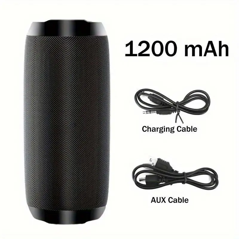 PORTABLE Bluetooth SPEAKER！360° SURROUND SOUND & DEEP BASS | Bluetooth 5.3 + FM RADIO | 6 PLAY MODES & TWS CONNECT | PERFECT FOR TRAVEL, PARTIES, OUTDOORS！ Card Audio Stereo Connection