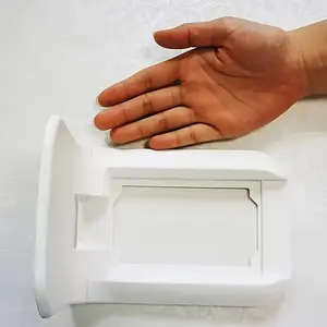 Space-Saving Socket Rack Wall Mount, Decorative Easy Installation, Supports Smart Home Speakers and Devices, Max Weight 10 Lbs, Abs Material