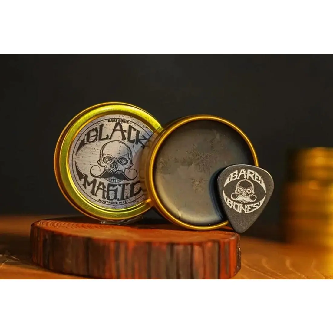 Black Moustache Wax | Bare Bones Black Moustache Wax | Bare Bones