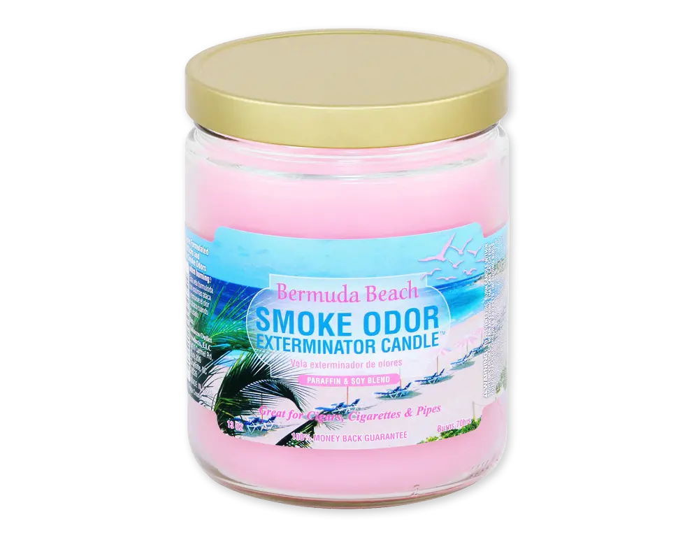 Smoke Odor Exterminator Candle, Bermuda Beach candle 130z pack of 1