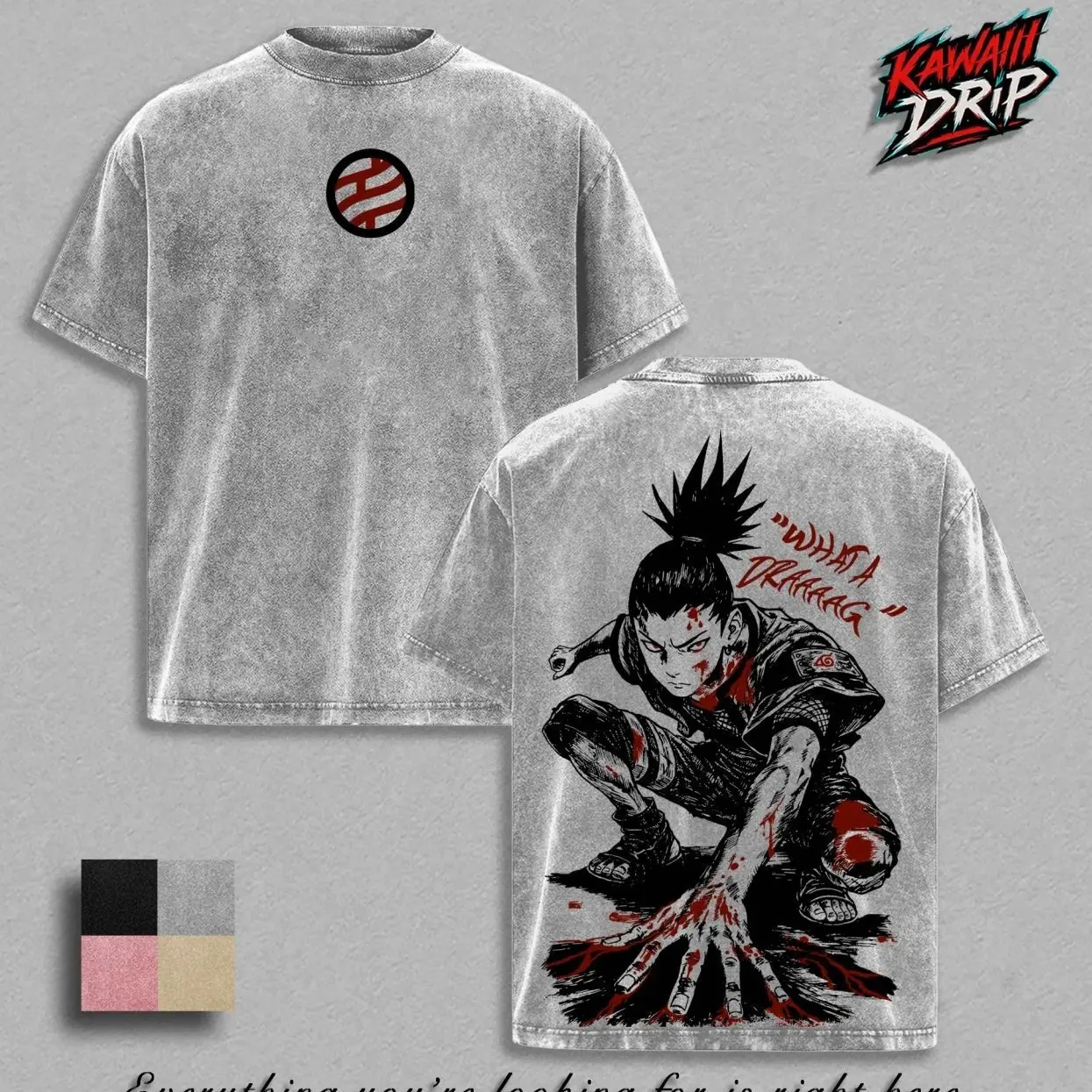 Shikamaru Nara Shadow Possession Jutsu Graphic Tee Narutoo Shippuden Anime T-Shirt Vintage Washed Manga Streetwear Oversized Heavy Cotton Ninja Clan Unisex Shirt Gift for Narutoo Fans KBS
