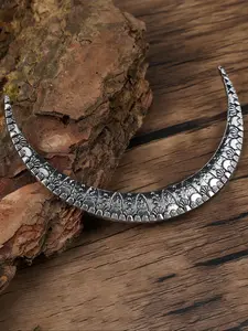 Vintage Viking Forest Moon Hair Clip, Women's Nordic Norway Style Headpiece, Gift for Friends, Valentine's Day, Mother's Day, Birthday, All Seasons