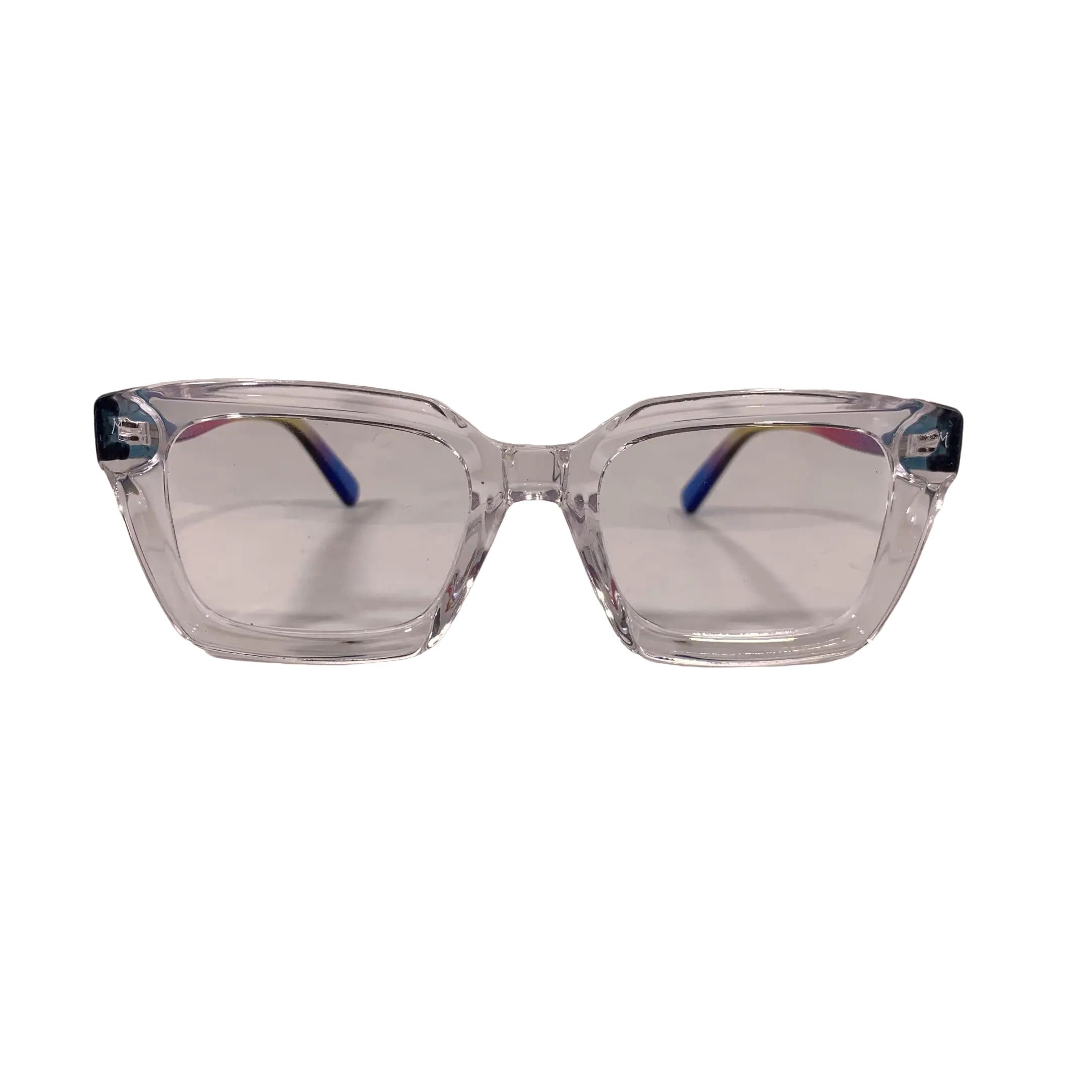 Limited Edition Unisex Rainbow Stripe Statement Frame Glasses - Modern Large Rainbow Shape Full Rim Non-Prescription High-Quality Plastic Eyewear Frames, Exclusive Finish, Modern Statement