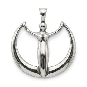 Wicca Power Amulet — Leather Pendant for Strength and Magic