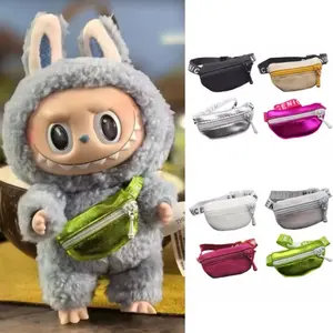 Labubu Crossbody Bag Cute 1/6 1/8 1/12 Dolls DIY Waist Bags V1 V2 Labubu Idol Doll Accessories Belt Bag Gift