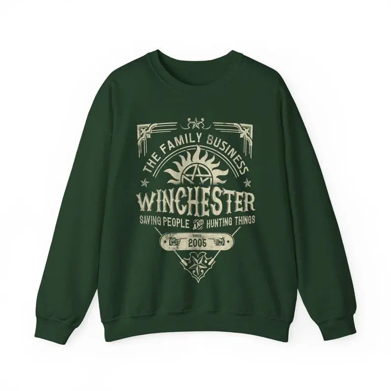 Supernatural Winchester Brothers, Dean & Sam Sweater - Team Edward Cullen  - Unisex Heavy Blend - Crewneck Sweatshirt - Robert Pattinson