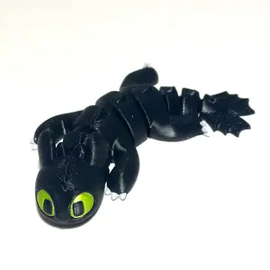 Flexi Toofless Dragon - 3D Printed Articulating Figure