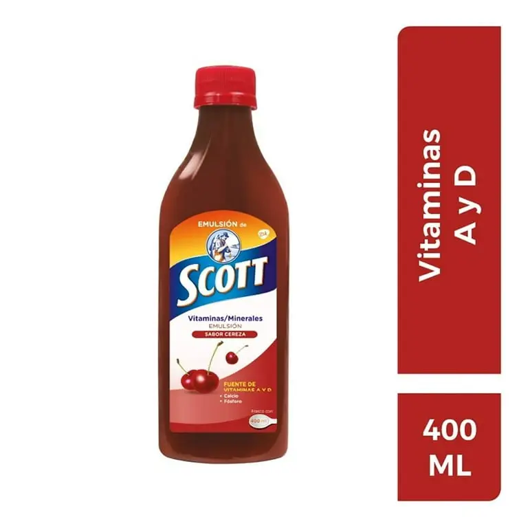 Scott 369ML Cherry Flavor Syrup - Dietary Supplement for Vitamins and ...