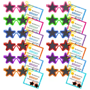 24/48Pcs End of Year Students Gifts Sunglasses Preschool Student Class Present with Blessing Cards Kindergarten Graduation Favors for Graduation Party Ceremony Wedding Birthday Kids End of Year Class Gift