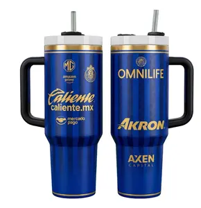 Chivas 40oz Tumbler With Handle, 40oz Stainless Steel Tumbler With Handle, Gift for Fan, Leak-Proof and Stylish for Everyday Use