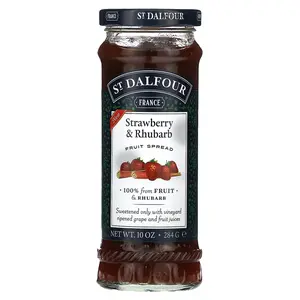 St. Dalfour Strawberry & Rhubarb Fruit Spread ,  10 oz (284 g)