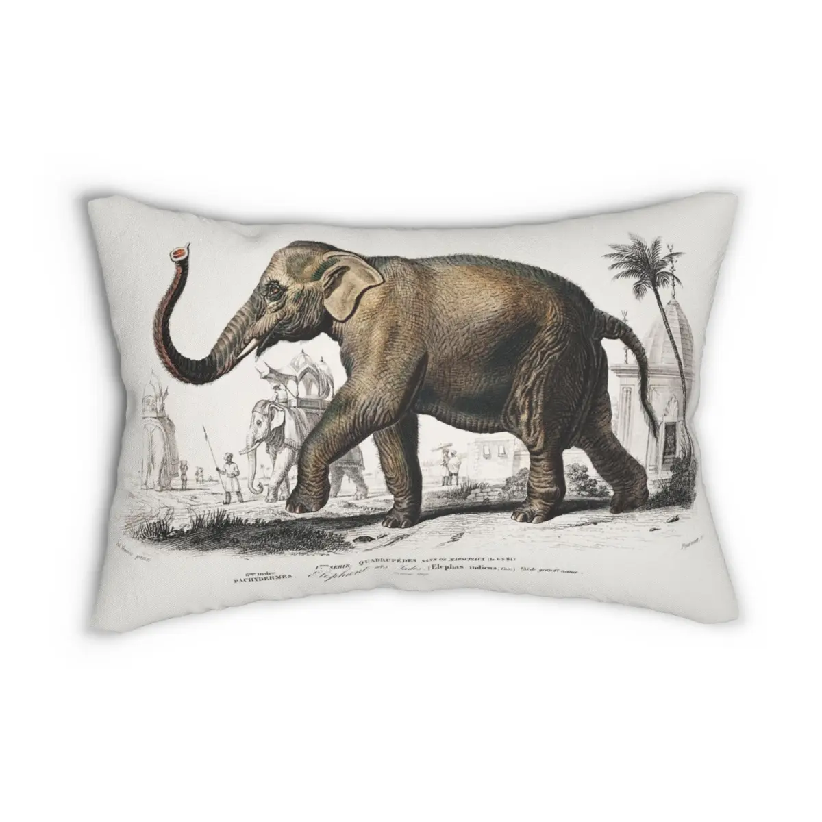 Elephant Lumbar Pillow
