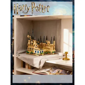 Castle building Hogwarts magic school model, Building block model, as a holiday gift for a friend, Party atmosphere decoration, home decoration ornaments, Christmas gift, Valentine's Day