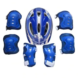 7PCS Bike Helmet Set For Girls Boys Protect Helmet Knee Elbow Wrist Pad Sets For Cycling Skate Bike